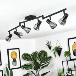 Plafonnier Murianette Noir, 6 lumières