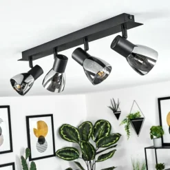 Plafonnier Murianette Noir, 4 lumières