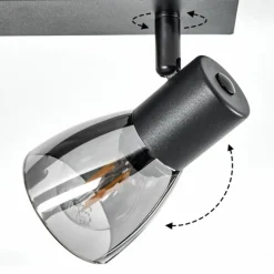 Plafonnier Murianette Noir, 4 lumières