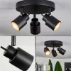 Plafonnier Nestavel LED Noir, 3 lumières