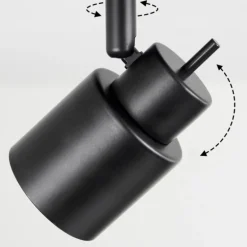 Plafonnier Nestavel LED Noir, 2 lumières