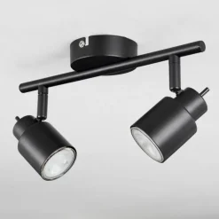 Plafonnier Nestavel LED Noir, 2 lumières