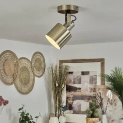 Plafonnier Neves Laiton, 1 lumière