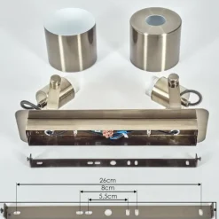 Plafonnier Neves Laiton, 2 lumières