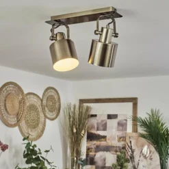 Plafonnier Neves Laiton, 2 lumières