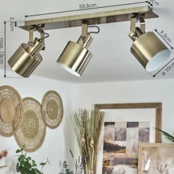 Plafonnier Neves Laiton, 3 lumières