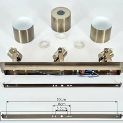 Plafonnier Neves Laiton, 3 lumières