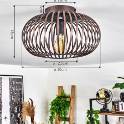 Plafonnier Oravi Cuivre, 1 lumière