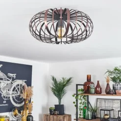 Plafonnier Oravi Cuivre, Noir, 1 lumière