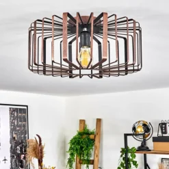 Plafonnier Oravi Noir, 1 lumière