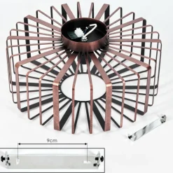 Plafonnier Oravi Noir, 1 lumière