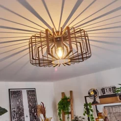 Plafonnier Oravi Noir, 1 lumière