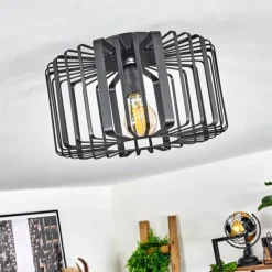 Plafonnier Oravi Noir, 1 lumière