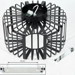 Plafonnier Oravi Noir, 1 lumière