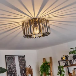 Plafonnier Oravi Noir, 1 lumière