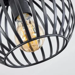 Plafonnier Oravi Noir, 1 lumière