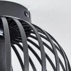 Plafonnier Oravi Noir, 1 lumière