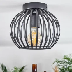 Plafonnier Oravi Noir, 1 lumière