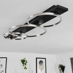 Plafonnier Pompu LED Noir, 3 lumières