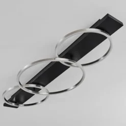 Plafonnier Pompu LED Noir, 3 lumières