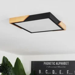 Plafonnier Pontchardon LED Écru, Noir, 1 lumière