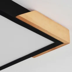 Plafonnier Pontchardon LED Écru, Noir, 1 lumière