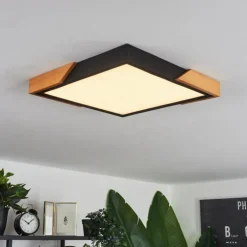 Plafonnier Pontchardon LED Écru, Noir, 1 lumière