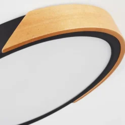 Plafonnier Pontchardon LED Brun, Noir, 1 lumière