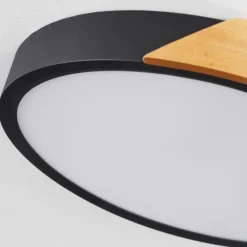 Plafonnier Pontchardon LED Brun, Noir, 1 lumière