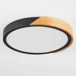 Plafonnier Pontchardon LED Brun, Noir, 1 lumière