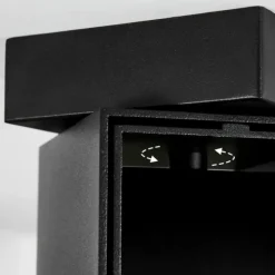 Plafonnier Prassinet Noir, 2 lumières