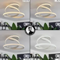 Plafonnier Ramada LED Blanc, 1 lumière