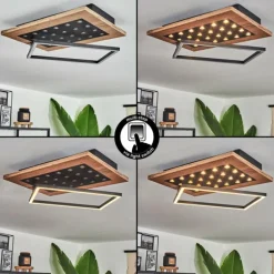 Plafonnier Ramilos LED Écru, Noir, 1 lumière