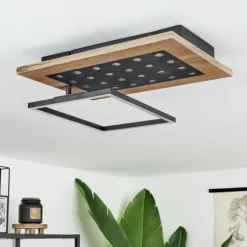 Plafonnier Ramilos LED Écru, Noir, 1 lumière