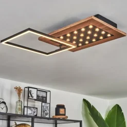 Plafonnier Ramilos LED Écru, Noir, 1 lumière