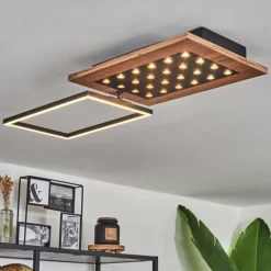 Plafonnier Ramilos LED Écru, Noir, 1 lumière