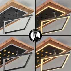 Plafonnier Ramilos LED Écru, Noir, 1 lumière