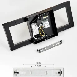 Plafonnier Reboleiro LED Noir, 2 lumières