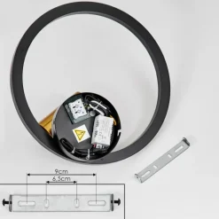 Plafonnier Reboleiro LED Noir, 2 lumières