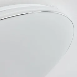 Plafonnier Remenoville LED Chrome, Blanc, 1 lumière