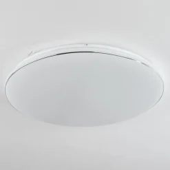 Plafonnier Remenoville LED Chrome, Blanc, 1 lumière