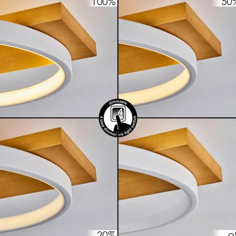 Plafonnier Rodekro LED Écru, Blanc, 1 lumière