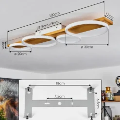 Plafonnier Rodekro LED Écru, Blanc, 1 lumière