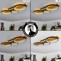 Plafonnier Rodekro LED Écru, Noir, 1 lumière