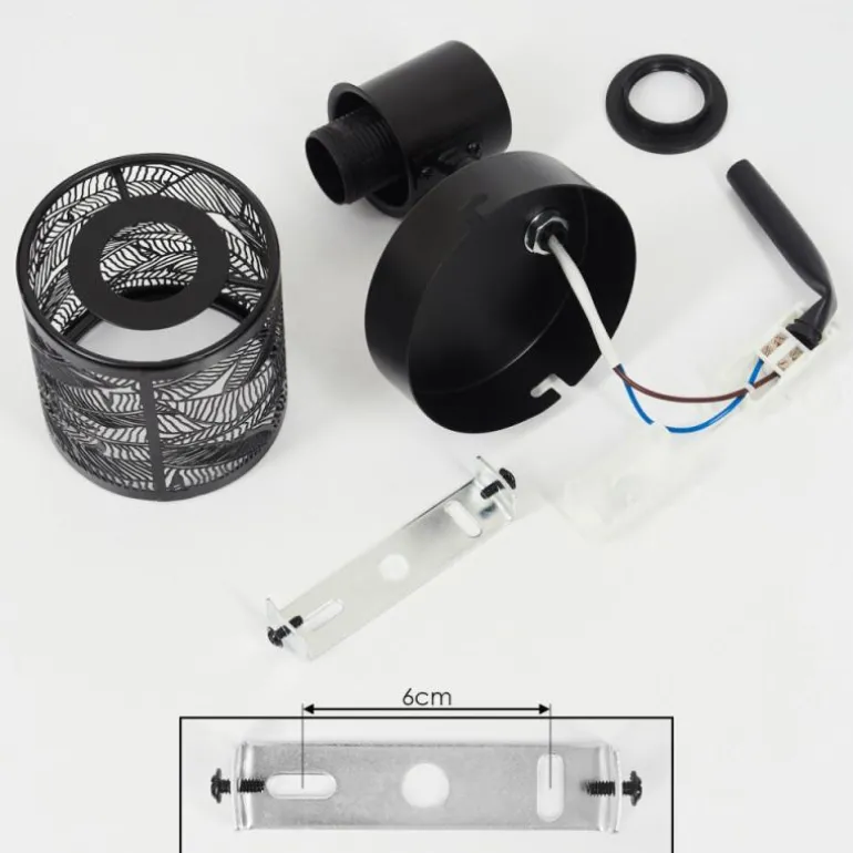 Plafonnier Roto Noir, 1 lumière