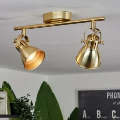 Plafonnier Salinas Laiton, 2 lumières