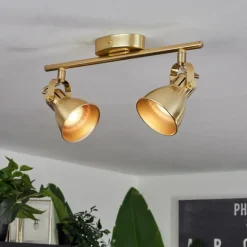 Plafonnier Salinas Laiton, 2 lumières