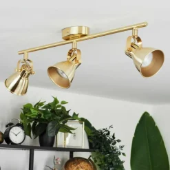 Plafonnier Salinas Laiton, 3 lumières