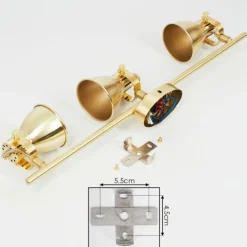 Plafonnier Salinas Laiton, 3 lumières