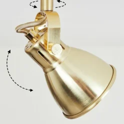 Plafonnier Salinas LED Laiton, 4 lumières